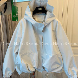2025 spring and autumn new style women's unique and fashionable casual windbreaker flower bud short jacket loose jacket jacket