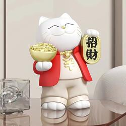Nachi Fashion 7005-10 Fortune Cat Ornament for Home Living Room Entryway Wine Cabinet Decoration Cashier Counter Store Opening