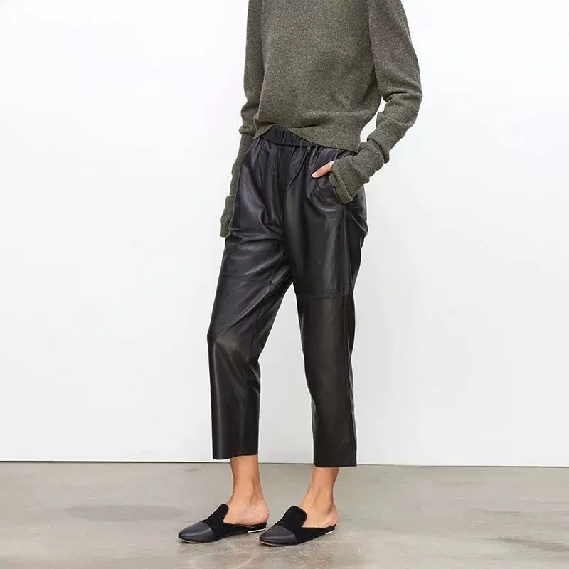 Leather harem pants on sale womens