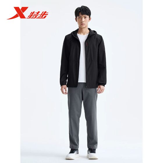 
Xtep Sports Windbreaker Men's 2025 Spring New Outdoor Windproof Hooded Sports Jacket 975329150368