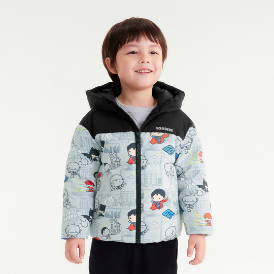 Bosideng Boys' Winter Down Jacket - Ultraman Cartoon, Red, Thick