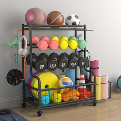 Gym Equipment, Yoga Ball, Kettlebell, Medicine Ball, Barbell Plates, Dumbbell Rack, Personal Training Tool Storage Rack