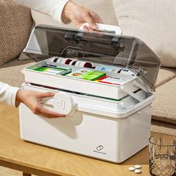 Family Medical Kit, Household Medical Kit, Small First Aid Kit for Children and Infants, Large Capacity Storage Box for Medicines