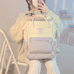 Schoolbags for Junior High School Girls and College Students, Original Niche Design, Large Capacity, High Aesthetic Value, Lazy Style, Cute Backpacks