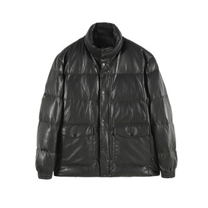 
ANDREW MACKENZIE Men's Autumn and Winter Comfortable Sheep Leather Duck Down Thick Down Jacket