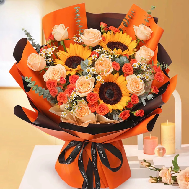 Nationwide delivery of sunflower bouquets, champagne roses and graduates' day flower delivery to intra-city stores in Beijing, Shanghai and Shenzhen