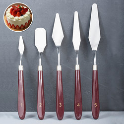 Small Cake Spatula, Cream Smoothing Knife, Frosting Knife, Decorating Knife, Baking Tools 5-Piece Set for Coloring