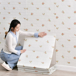 Wallpaper Self-Adhesive 3D Stereo Wall Stickers Foam Brick Wallpaper Bedroom Kidsren's Room Warm Wall Decoration Dormitory Stickers