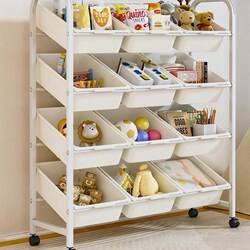 Children's Toy Storage Rack, Baby Snack Storage Rack, Floor-Standing Household Multi-Layer Toy Storage Cabinet, Classification and Organization Rack
