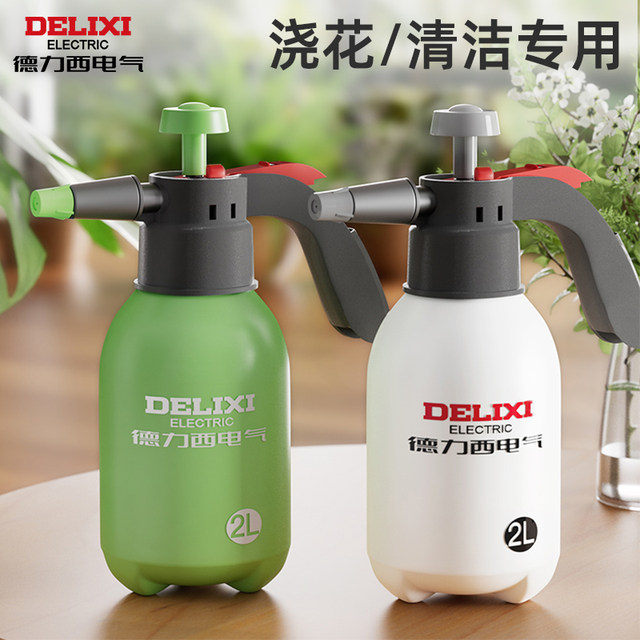 Delixi Electric Watering Can pneumatic spray kettle watering flower household car washing cleaning special ultrafine mist sprayer