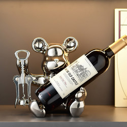 Violent Bear Wine Rack, Wine Cabinet Ornament, Light Luxury High-End Home Living Room Tv Cabinet, High-End Sideboard Decoration
