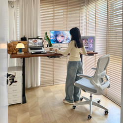 Fanchen Xinghe Solid Wood Electric Height-Adjustable Desk Computer Desk Home Office Desk Study Desk Smart Gaming Desk