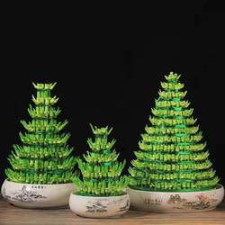 High-quality and prosperous bamboo tower water-cultured plant potted plants