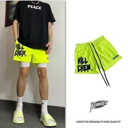 American style beach pants for men summer thin casual sports pants