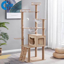 Cat Climbing Frame, Cat House, Cat Tree, Integrated Space Capsule Cat House, Cat Jumping Platform, Cat Scratching Post, Cat Stand, Large Cat Supplies and Toys