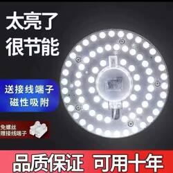 Led Retrofit Light Panel Ceiling Light Lamp Core Light Strip Light Source Module Replacement Round Light Board Light Tube Energy-Saving Super Bright