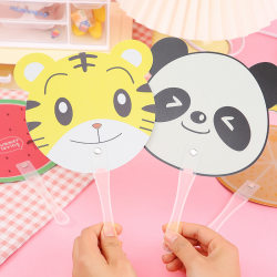 Cute Cartoon Hand-Held Fan, Children's Holiday Gift, Prize Fan, Advertising Fan, Cooling Fan, Night Market Stall Fan, Wholesale