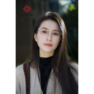 
Square-frame glasses frame for women, metal frame, simple temperament, high-end sense, myopia, no makeup, anti-blue light frame js16070