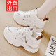 Broken code special leather daddy shoes female 2025 new breathable casual wild sports and casual shoes