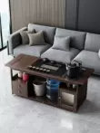 bộ bàn trà điện Bàn di động, bàn cà phê, ghế sofa, bàn góc, giá trà gỗ nguyên khối, ấm đun nước hoàn toàn tự động, xe đẩy trà tích hợp bàn trà smlife Bàn trà điện