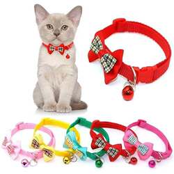 Pet Collar, Puppy and Kitten Neck Collar, Adjustable Cat Collar, Teddy Small Pet Neck Decorative Collar