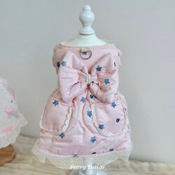 Furrytailor* Puppy Clothes Autumn and Winter Warm Clothing Yorkshire Pomeranian Cotton Coat Pet Cat Cute Clothing