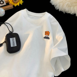 Boys' T-Shirt Short-Sleeved Versatile 2025 New Summer Pure Cotton Stylish Children's Boys' Top Loose Half-Sleeve T-Shirt