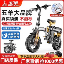 Wuyang Electric Bicycle, Foldable Electric Bike, Electric Folding Bike for Ride-Hailing, New National Standard Electric Scooter, Ultra-Light Power-Assisted Vehicle