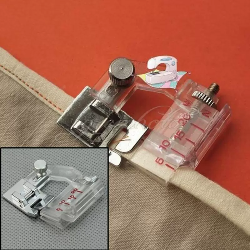 Adjustable Bias Tape Binding Foot Snap On Presser Foot For B-Taobao