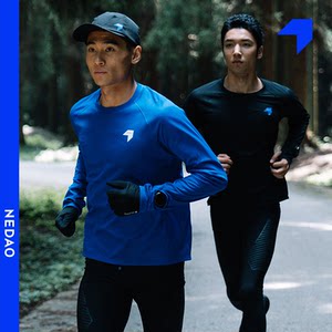 
Inner channel energy-concentrating roll-neck long-sleeved warm, breathable and reflective men's autumn and winter training marathon long-distance running round-neck long-sleeved