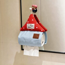 Wall-Mounted Tissue Holder, Wall-Mounted Tissue Bag, Face Towel Hanging Bag, Washbasin Storage, Bathroom 2026 New Model, High Aesthetic Value