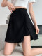 La Chapelle Skirt 2025 Summer New Small People Irregular Slit High-Wait High-Handed Slim Skirt Pants