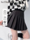 La Chapelle wool pleated skirt for women's skirt short 2025 summer new high-waist short skirt a-line skirt skirt
