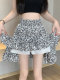 La Chapelle chiffon floral skirt skirt women's high waist slimming 2025 new summer a-line short skirt