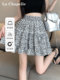 La Chapelle chiffon floral skirt skirt women's high waist slimming 2025 new summer a-line short skirt