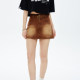 WOHOO embroidered American retro western denim skirt street trendy brand old high waist A-line skirt women's summer style