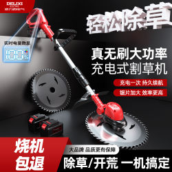 Delixi Electric Lawn Mower, Electric Rechargeable Weeder, Household New Lithium Battery Small Tool, Grass Trimmer Magic Tool