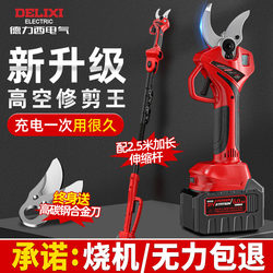 Delixi Electric Electric Scissors for Fruit Tree Pruning, Rechargeable Brushless Lithium Electric Scissors, Garden Pruning Machine