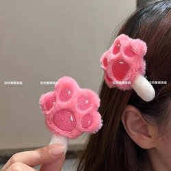 Cute Cartoon Popsicle Judy Nick Hair Clip Sweet Girl Bangs Side Clip Autumn and Winter Fluffy Hairpin