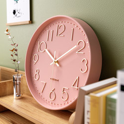 Living Room Wall Clock, Light Luxury Style, Modern Minimalist Wall-Mounted Clock, Bedroom Silent Creative Family Clock, Home Quartz Clock