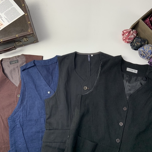 
vintage vest vest wool vest casual art Hong Kong style men and women vest-197