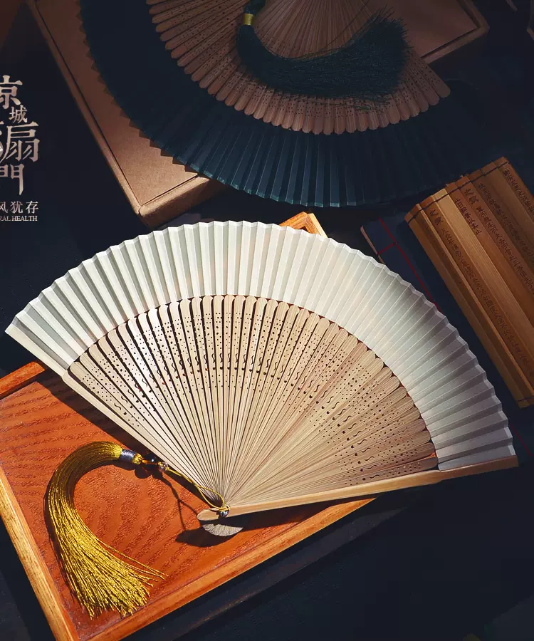 精品收藏日式6.8寸折扇竹柄扇双面扇男扇女扇空白扇可书画-Taobao Vietnam