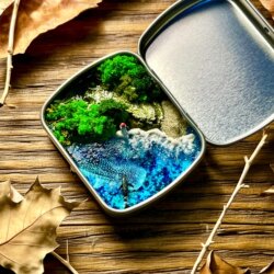 Original Handmade Shallow Bay Miniature Landscape Ocean-Themed Creative Ornament Decoration Travel Souvenir Commemorative Gift