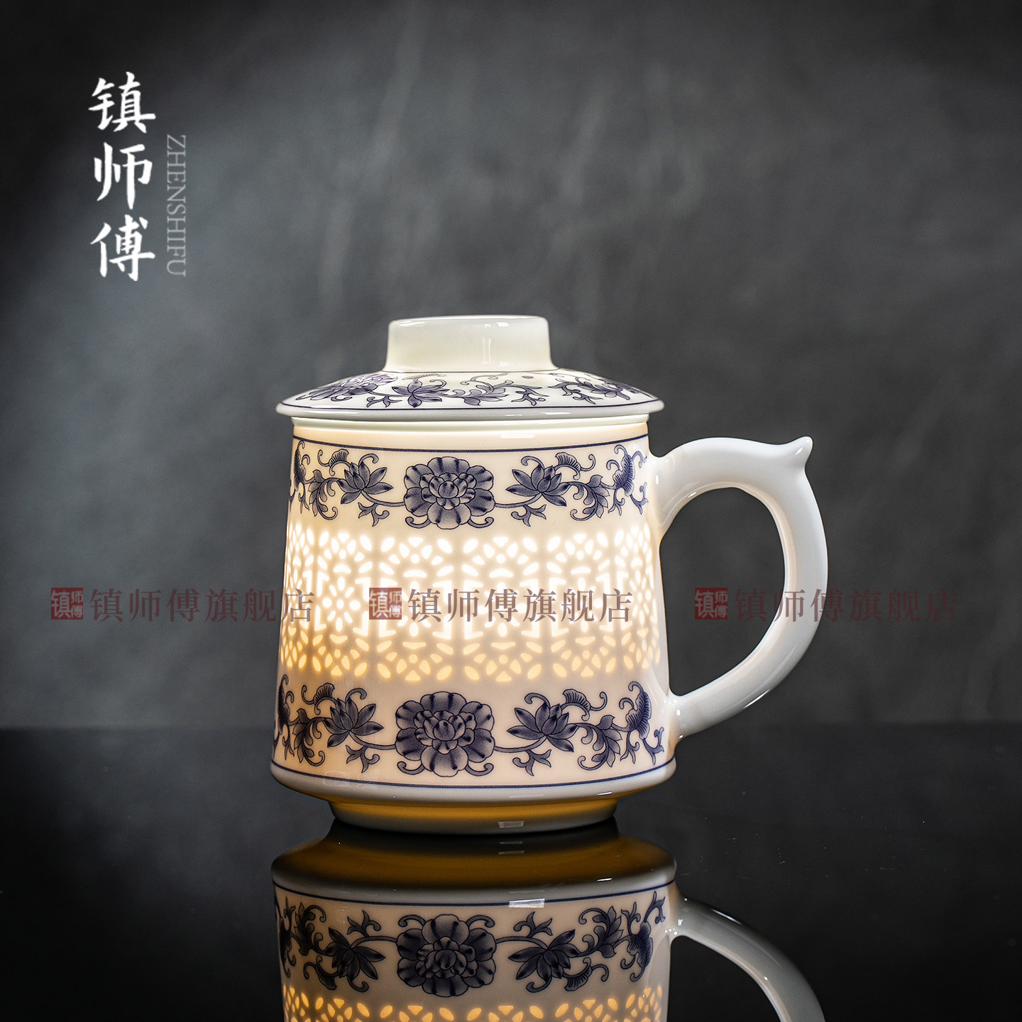 青花玲珑茶杯-淘宝逛一逛