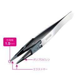 Anti-slip and anti-scratch anti-static soft rubber tweezers for chip camera optical lenses P-640-J P-643-J