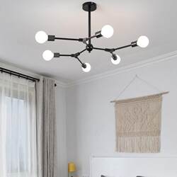 Nordic restaurant chandeliers postmodern personality simple creative designer decorate branch molecule lights living room bar lights