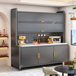 Kitchen Storage Rack, Slate Sideboard, Multi-Functional Floor-Standing Multi-Layer Microwave Oven, New Storage Cabinet, Bowl Cabinet