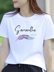 Pure Cotton White T-Shirt for Women, Short-Sleeved, Summer New Style, Loose Korean Style Women's Clothing, Versatile Casual Round Neck Half-Sleeve T-Shirt for Women