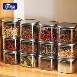 Spice Storage Box, Food-Grade, High-End New Model for Home Kitchen, Pepper and Aniseed Dispensing Box, Moisture-Proof Sealed Jar for Seasonings