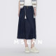 MSLAN Spring Commuter Workplace Skirt Skin-friendly Semi-Elastic Mid Skirt MFCE8209